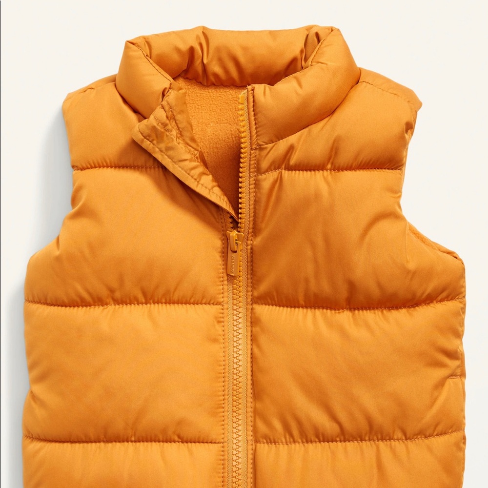 Unisex Solid Frost-Free Puffer Vest 6-12 months NWOT